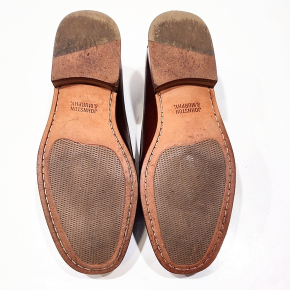 Johnston & Murphy Brown Leather Bit Loafers Men’s 11.5 M Dress Shoes Classic - Picture 8 of 11